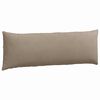 vidaXL Coussins de canap&eacute; 2 pcs Taupe 120 x 40 cm tissu
