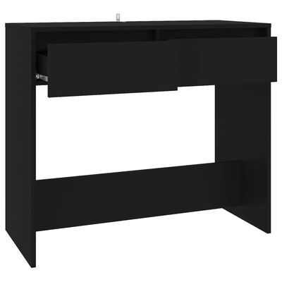 vidaXL Table console Noir 89x41x76,5 cm Acier