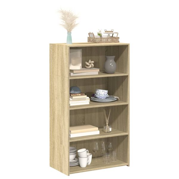 vidaXL Buffet haut chêne sonoma 70x41x124 cm bois d'ingénierie