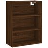 vidaXL Buffet haut Ch&ecirc;ne marron 69,5x34x180 cm Bois d'ing&eacute;nierie