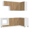vidaXL Unit&eacute; de cuisine LYON 8 pc Ch&ecirc;ne artisanal Bois d'ing&eacute;nierie
