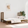 vidaXL Lit coulissant sans matelas marron miel 2x(90x190) cm