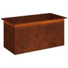 vidaXL Jardini&egrave;re de jardin avec LED Rouill&eacute; 50 x 100 x 48 cm