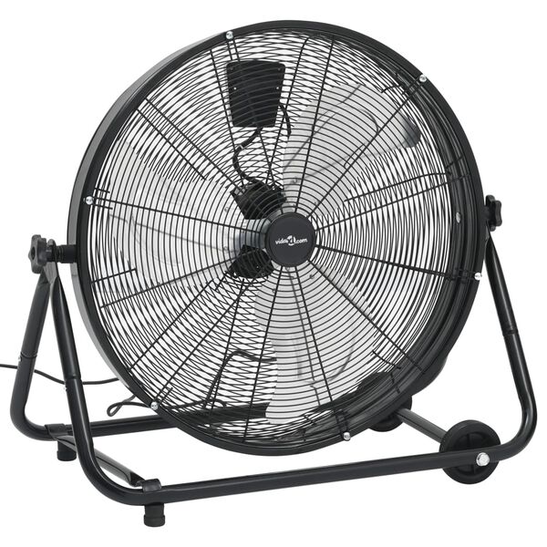 vidaXL Ventilateur &agrave; tambour industriel 60 cm 172,5 W Noir
