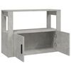 vidaXL Buffet Gris béton 80x30x60 cm Bois d'ingénierie