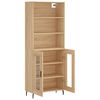 vidaXL Buffet haut Ch&ecirc;ne sonoma 69,5x34x180 cm Bois d'ing&eacute;nierie