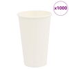 vidaXL Tasses &agrave; caf&eacute; en papier 1000 pcs 16oz 400ml blanc