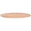 vidaXL Dessus de table rond &Oslash;80x1,5 cm Bois de ch&ecirc;ne massif non trait&eacute;
