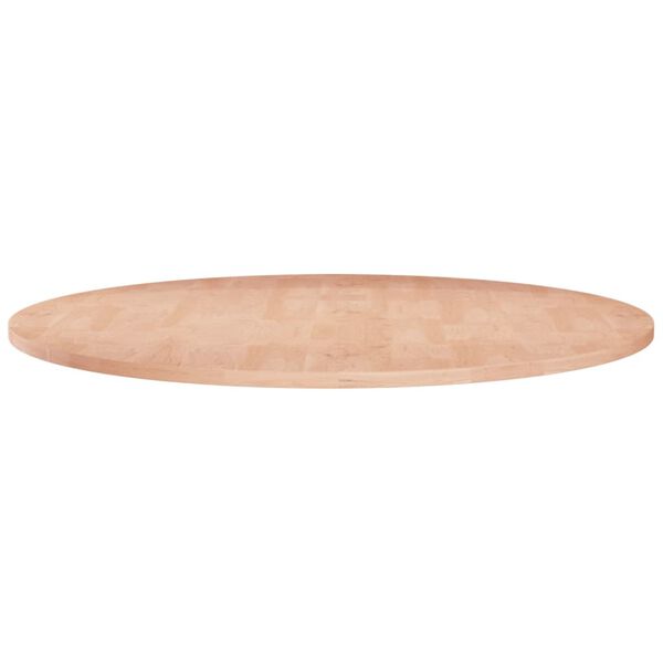 vidaXL Dessus de table rond &Oslash;80x1,5 cm Bois de ch&ecirc;ne massif non trait&eacute;