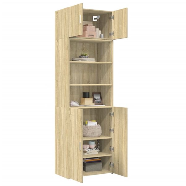 vidaXL Armoire de rangement ch&ecirc;ne sonoma 70x42,5x225 cm