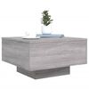 vidaXL Table basse avec lumières LED sonoma gris 55x55x31 cm