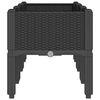 vidaXL Jardini&egrave;re avec pieds noir 120x40x42 cm PP