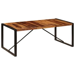 vidaXL Table &agrave; d&icirc;ner 200x100x75 cm Bois de Sesham solide