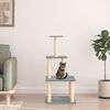 vidaXL Arbre &agrave; chat avec griffoirs en sisal gris clair 111 cm