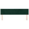 vidaXL T&ecirc;tes de lit 2 pcs Vert fonc&eacute; 100x5x78/88 cm Velours