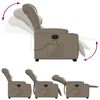 vidaXL Fauteuil inclinable de massage Cappuccino Similicuir