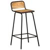 vidaXL Chaises de bar lot de 4 bois de manguier solide