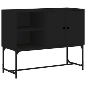 vidaXL Buffet noir 100x40x79,5 cm bois d'ing&eacute;nierie