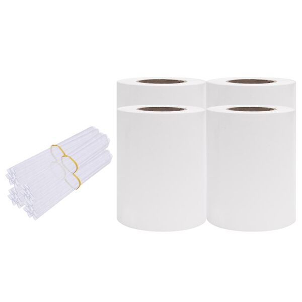 vidaXL Écrans d'intimité de jardin 4 pcs PVC 35x0,19 m Blanc
