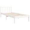 vidaXL Cadre de lit sans matelas blanc 90x200 cm bois de pin massif