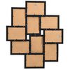 vidaXL Collage de cadres photo pour photo de 10x(13x18 cm) Noir MDF
