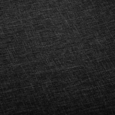 vidaXL Chaises pivotantes de salle à manger 2 pcs Noir Tissu
