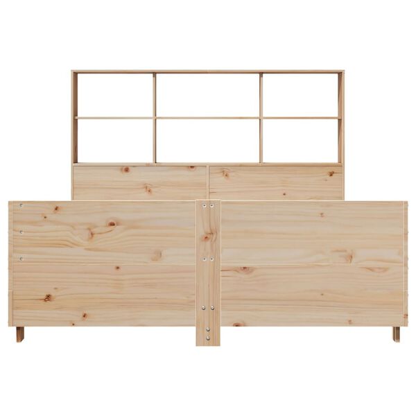 vidaXL Cadre de lit sans matelas 140x190 cm bois de pin massif