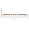 vidaXL Cadre de lit sans matelas blanc 90x190 cm bois de pin massif