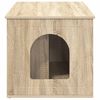 vidaXL Maison pour chat Sonoma 85 x 55 x 50,5 cm Bois d'ing&eacute;nierie