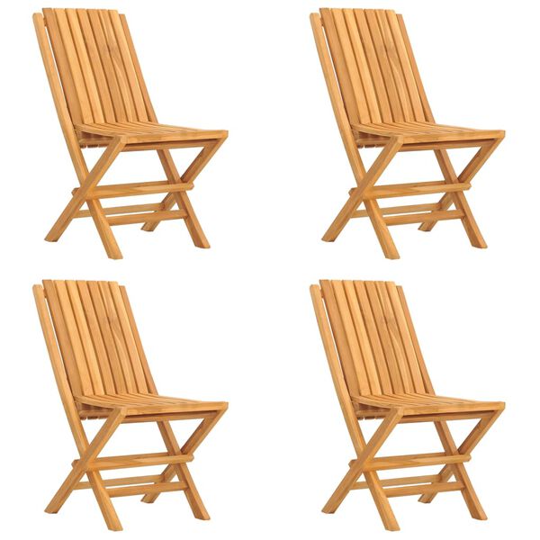 vidaXL Ensemble à manger de jardin 5 pcs Bois de teck massif