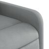 vidaXL Fauteuil de massage inclinable Gris clair Tissu