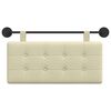 vidaXL T&ecirc;te de lit suspendue Cr&egrave;me 100 x 55 x 5 cm Simili cuir