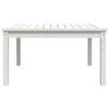 vidaXL Table de jardin blanc 82,5x82,5x45 cm bois massif de pin