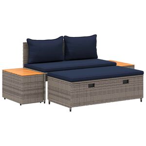 vidaXL Ensemble de canap&eacute;s d'ext&eacute;rieur 4 -Seater 4 pc 55 x 30 x 39 cm