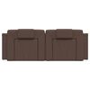 vidaXL Coussin de t&ecirc;te de lit Viana marron 120 cm similicuir