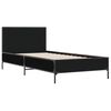 vidaXL Cadre de lit sans matelas noir 100x200 cm