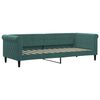 vidaXL Lit de jour avec matelas vert foncé 80x200 cm velours