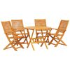 vidaXL Ensemble de salle &agrave; manger pour jardin 5 pcs Marron