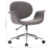 vidaXL Chaise pivotante de bureau Gris Tissu