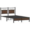 vidaXL Cadre de lit sans matelas ch&ecirc;ne marron 120x190 cm