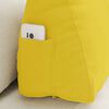 vidaXL Coussin de Dos Jaune clair 60 x 20 x 50 cm tissu