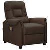 vidaXL Fauteuil de massage Marron Similicuir
