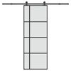 vidaXL Porte coulissante avec kit de quincaillerie 76x205 cm Verre ESG