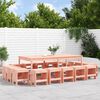 vidaXL Ensemble &agrave; manger de jardin 17 pcs bois massif de Douglas