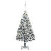 vidaXL Sapin de No&euml;l artificiel Blanc 180 cm PVC, Acier et Plastique
