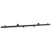 vidaXL Kit de quincaillerie pour porte coulissante 200 cm Acier Noir