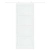 vidaXL Porte coulissante Blanc 93 x 232 cm Pin massif