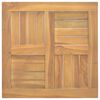 vidaXL Dessus de table carr&eacute; 50x50x2,5 cm Bois de teck massif