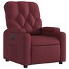 vidaXL Fauteuil inclinable &eacute;lectrique Rouge bordeaux Tissu