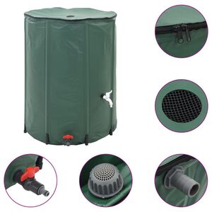 vidaXL R&eacute;servoir d'eau de pluie pliable 750 L